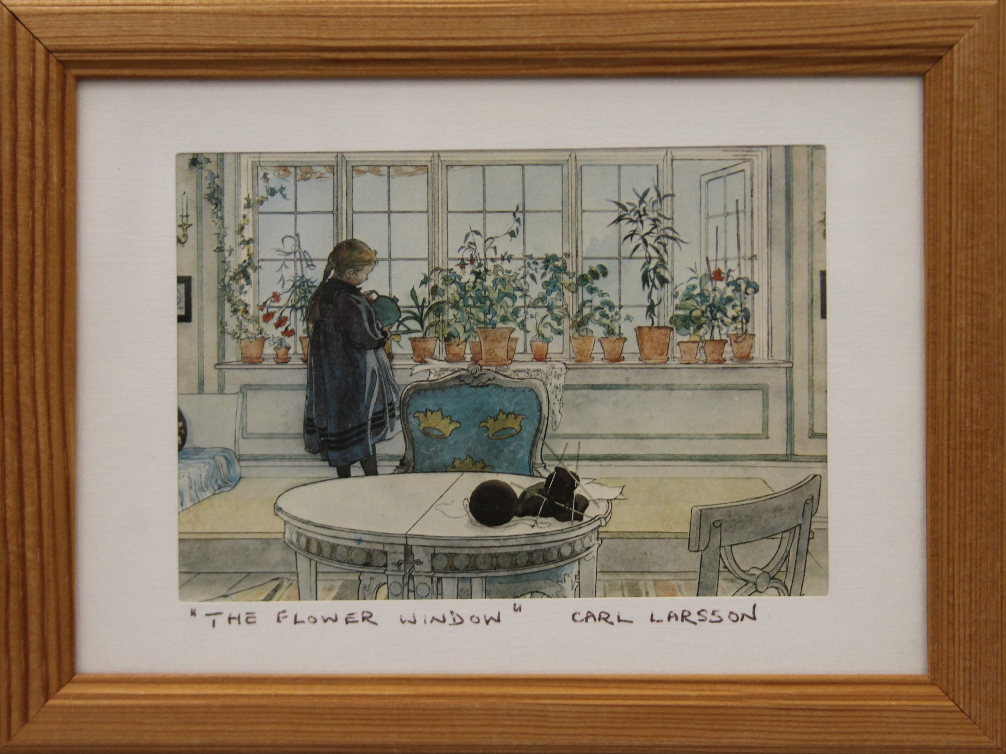 CARL LARSSON, four prints and one other, each framed and glazed. 20 x 15 cm overall. - Image 3 of 6