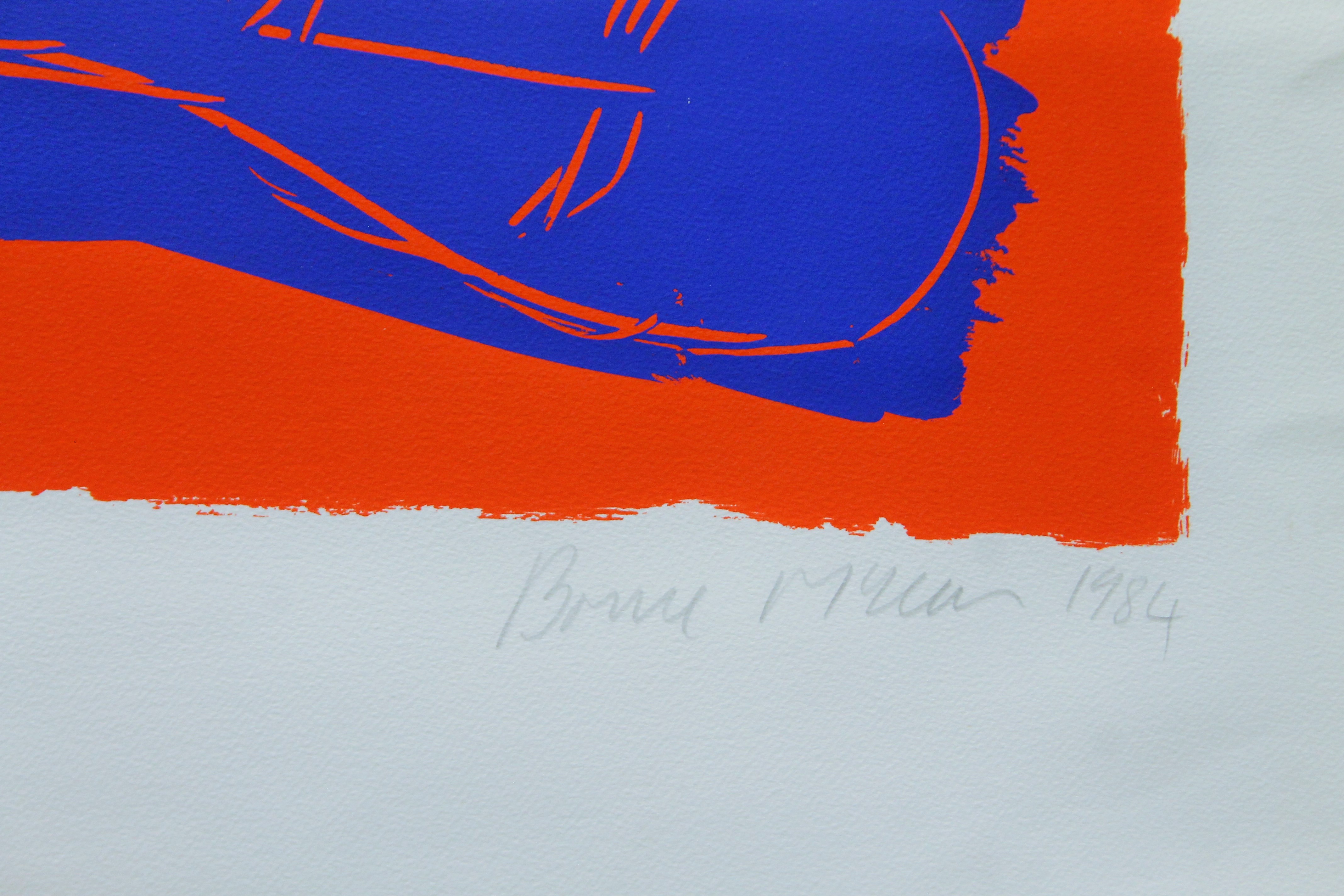 McLEAN, BRUCE, (born 1944) British (AR), Heads and Ladders, silk screen. 100 x 80 cm. - Image 3 of 3