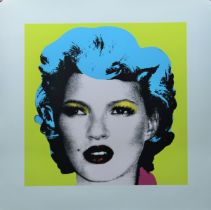 WEST COUNTRY PRINCE (After BANKSY) British (AR), Kate Moss, a lithographic print on card,