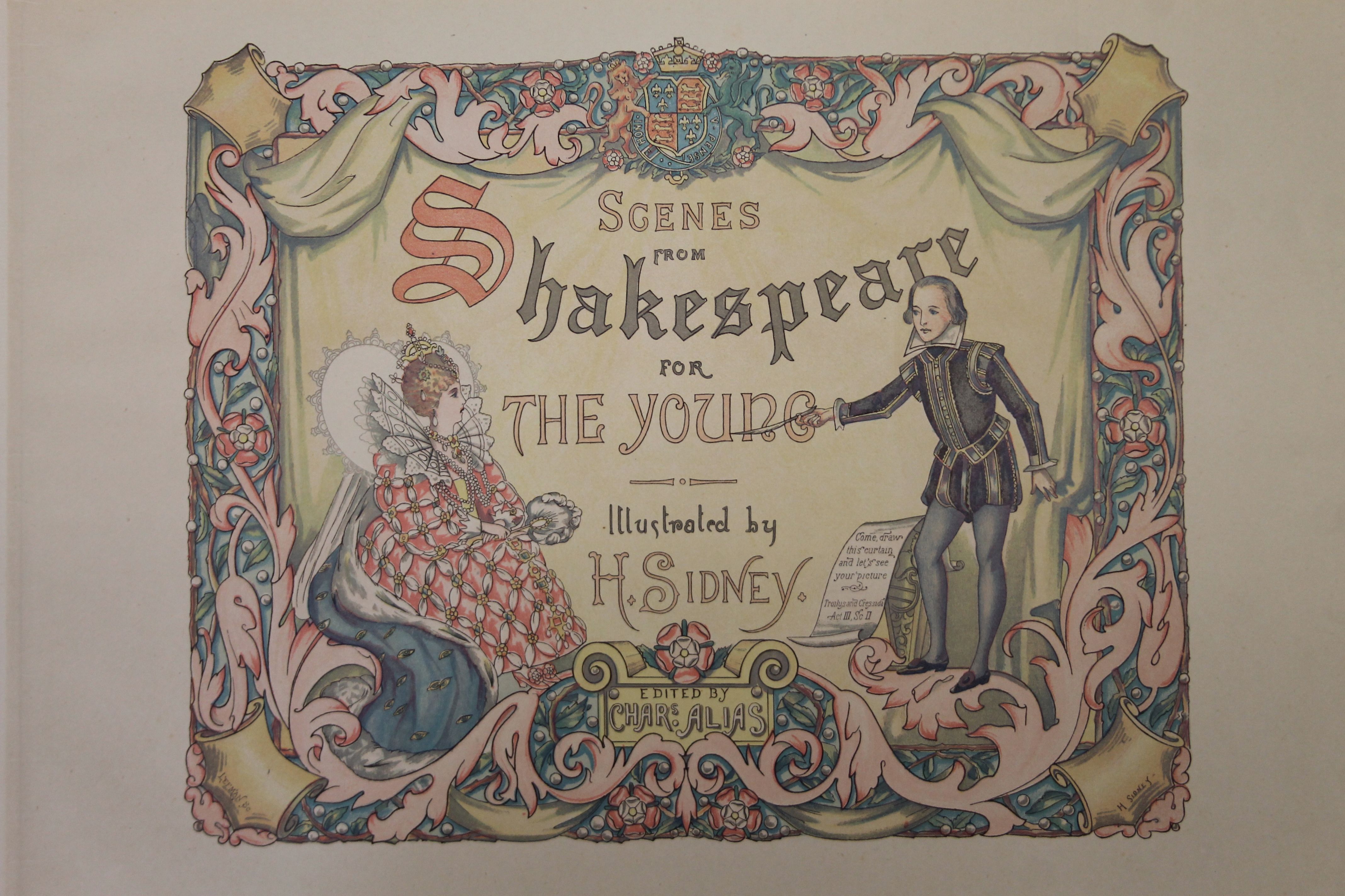 Alias (Charles), Scenes From Shakespeare for the Young, illustrated by H Sidney, oblong folio, - Bild 5 aus 64