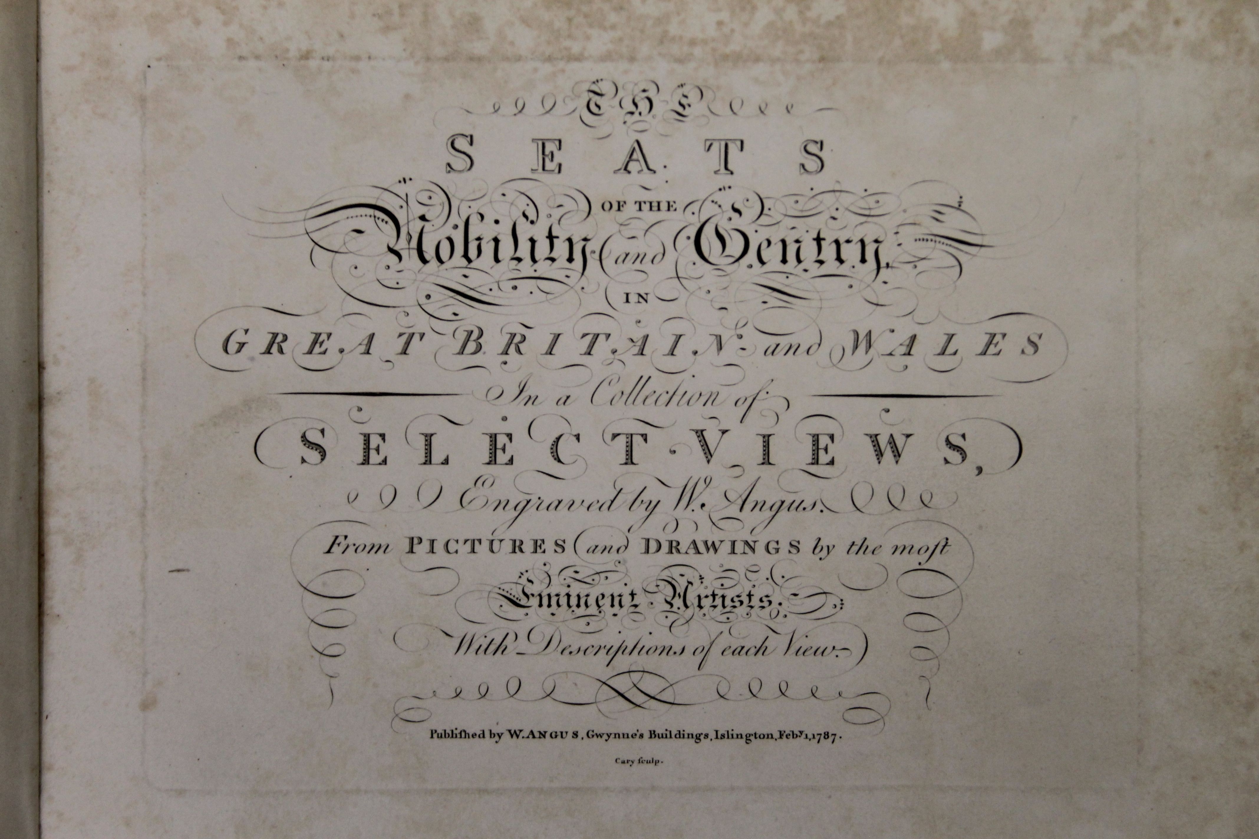 Angus (William), The Seats of the Nobility and Gentry in Great Britain and Wales, - Image 3 of 6