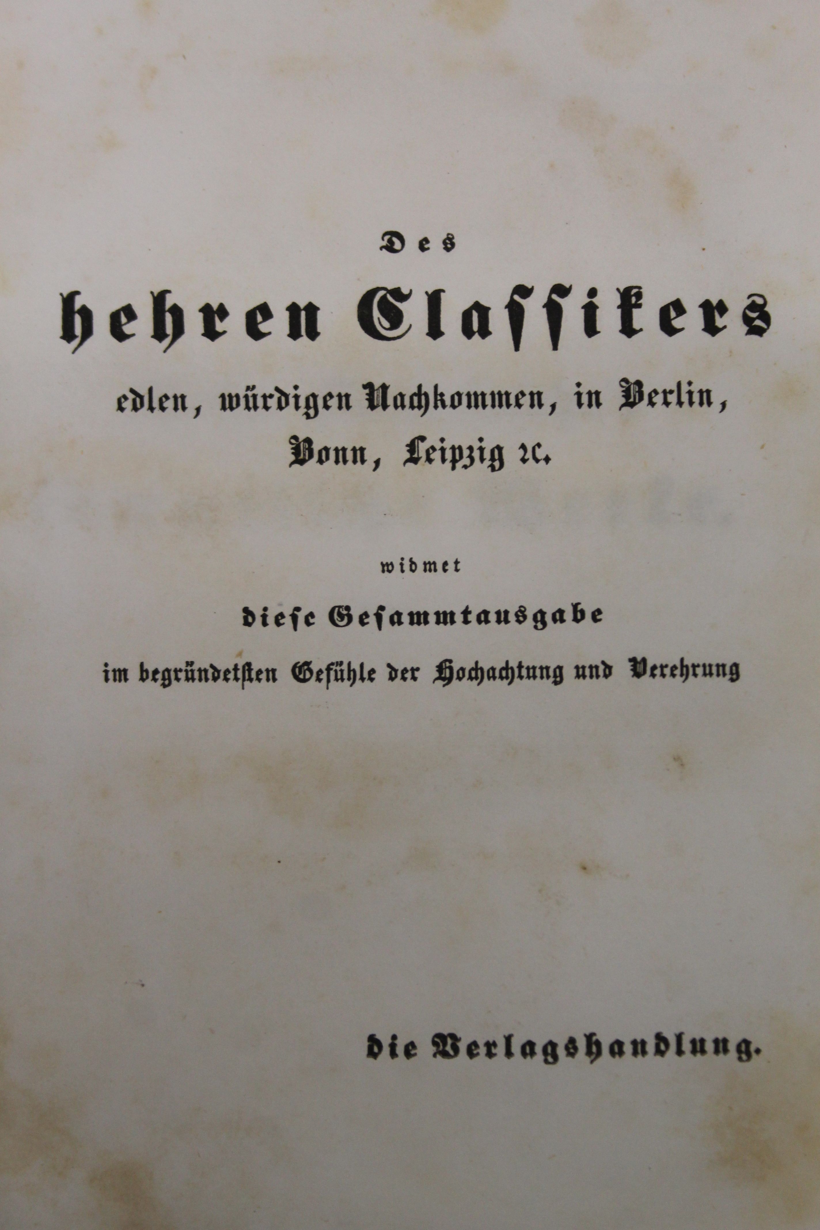 German Literature, 42 volumes, finely bound, some by Leighton. - Bild 20 aus 102