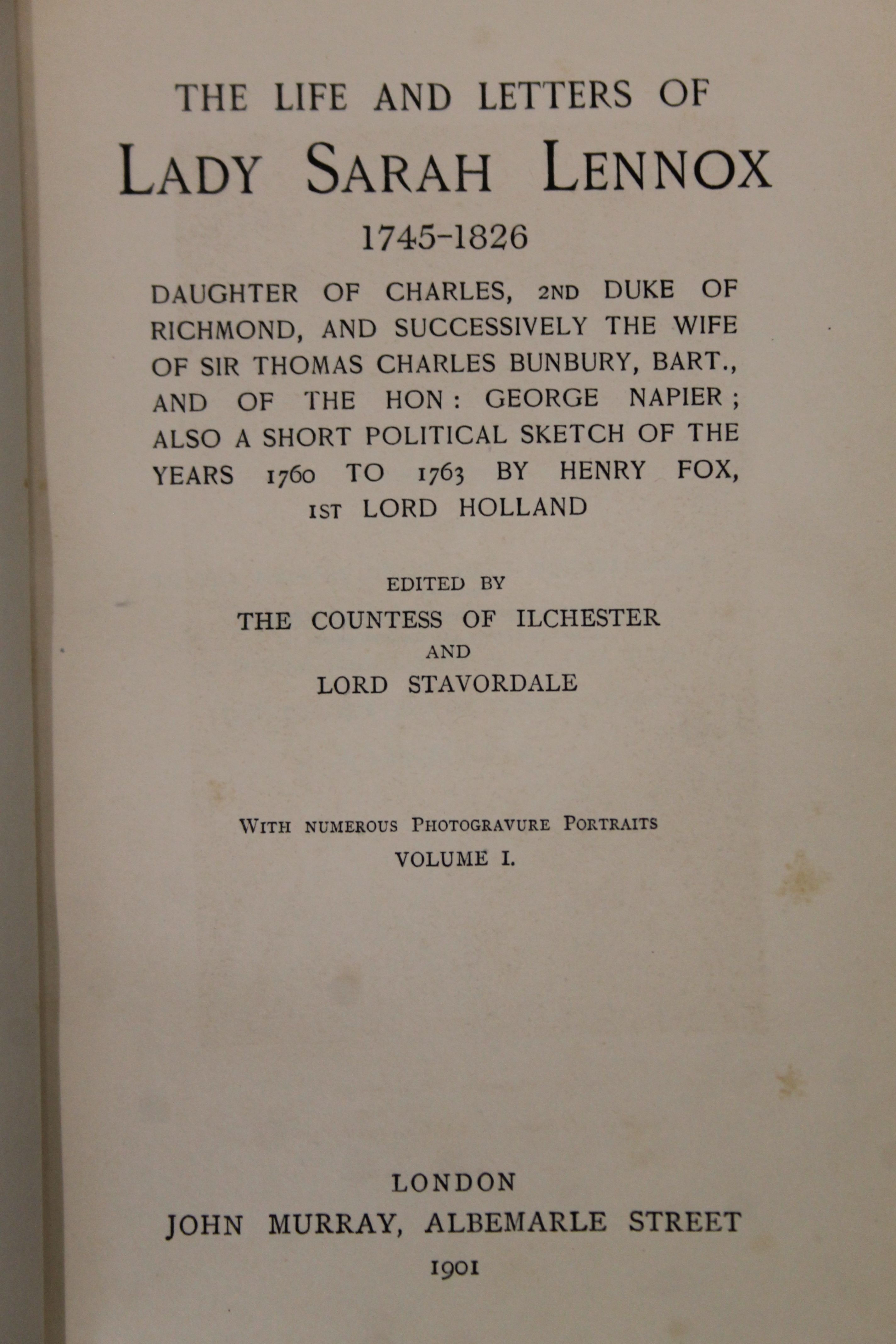 Victoria (Queen), Letters Between the Years 1837 to 1861, edited by A C Benson and Viscount Esher, - Image 14 of 32