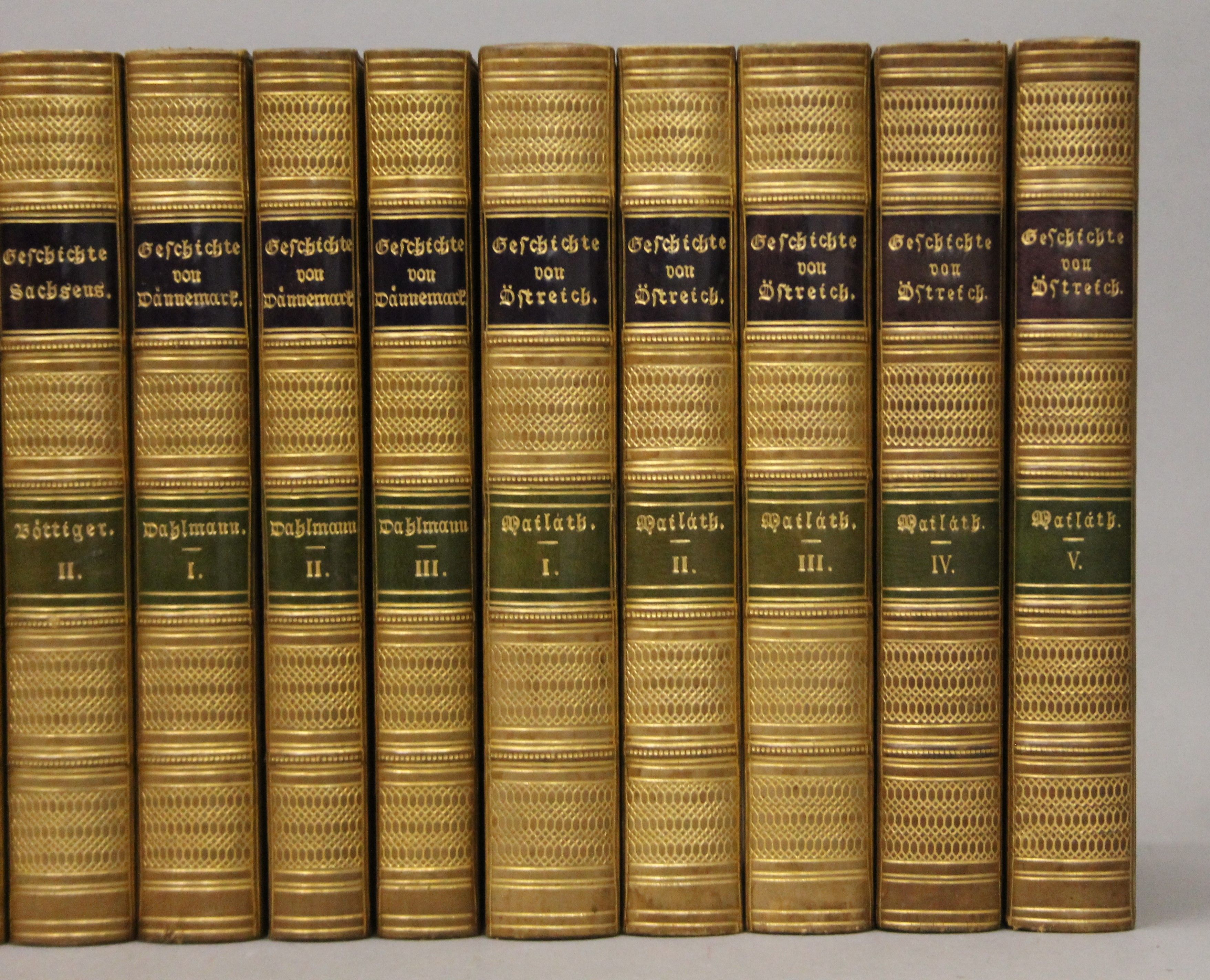 Heeren (A H G), and F A Ukert, Geschichte de Europqilschen St Staaten, 21 volumes, - Image 2 of 9