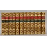 Prescott (William H), Works, 12 vols, finely bound in full brown calf, red and green labels,