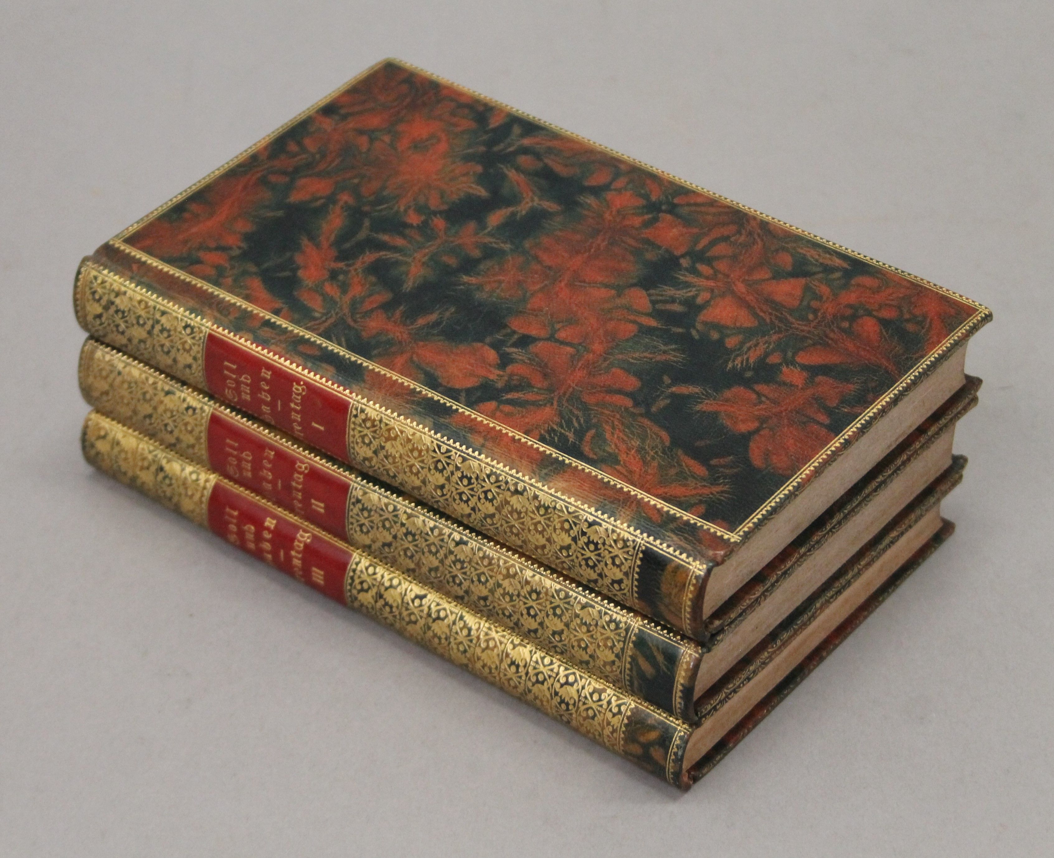 German Literature, 42 volumes, finely bound, some by Leighton. - Bild 45 aus 102