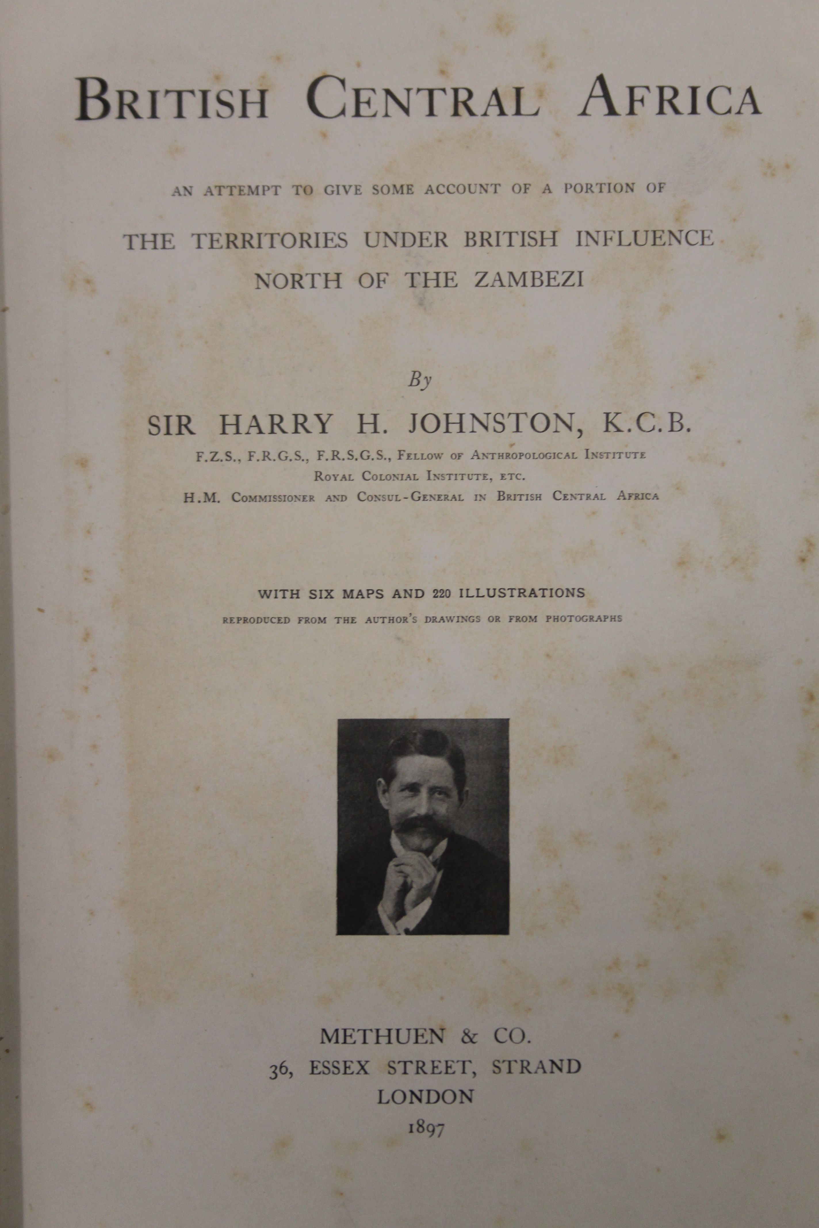 Johnston (Sir Harry H), British Central Africa, first edition, original cloth, - Image 6 of 52