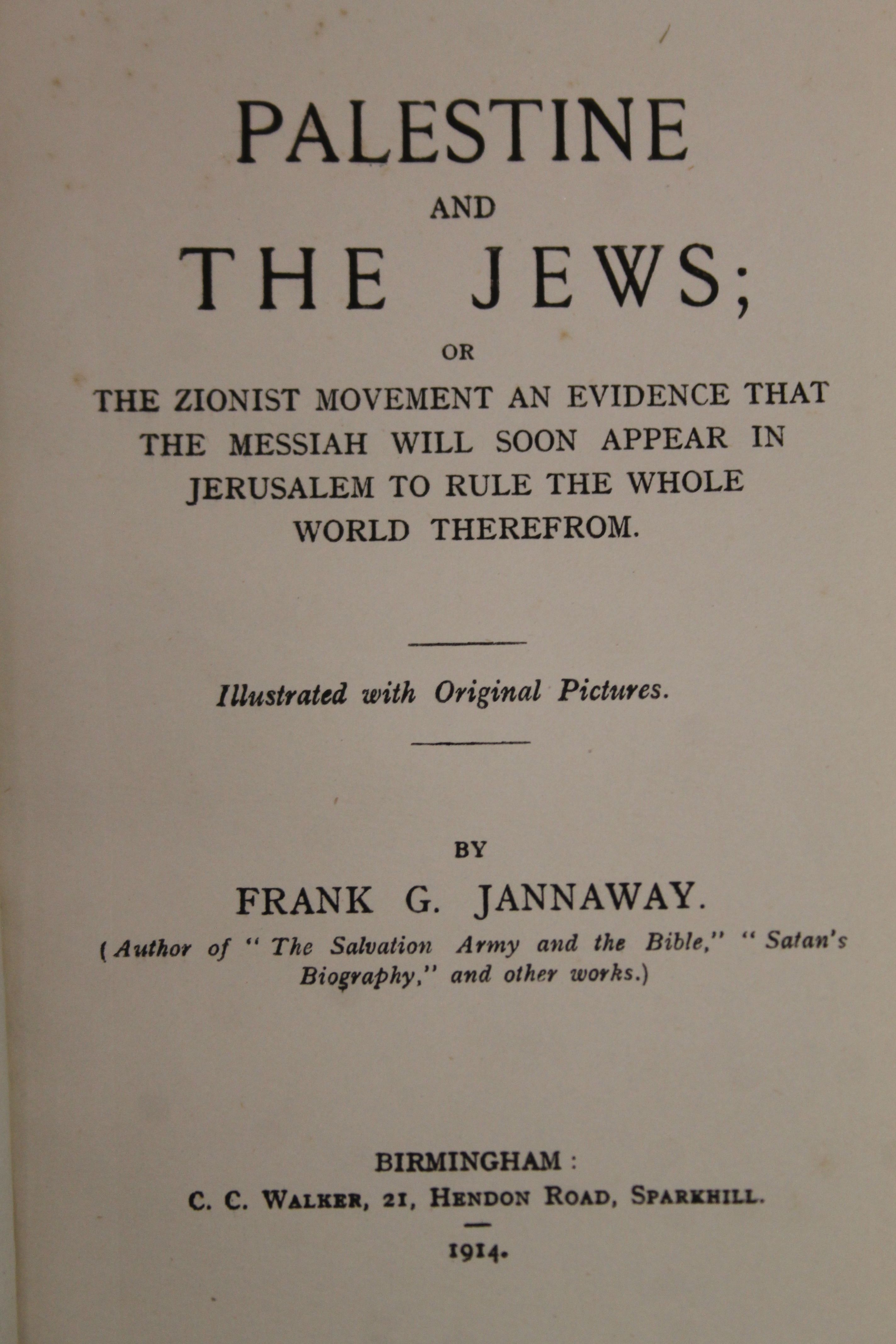 Jewish Opinion, The Bulletin of the League of Jews, 1919; and nine other Jewish titles. - Image 36 of 42