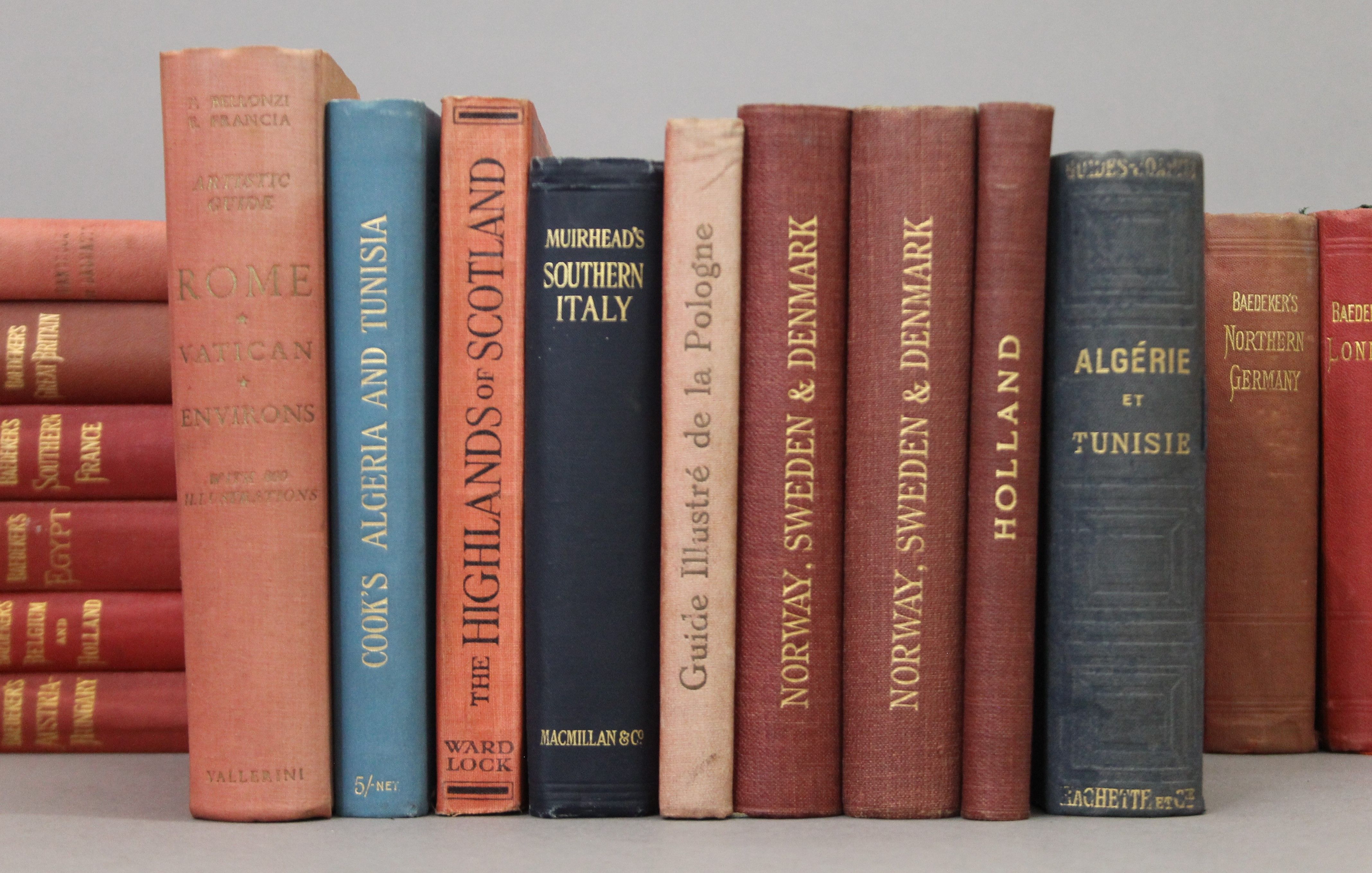 Baedeker's Guides, 23 volumes, some duplicates and eleven other guide books. - Image 2 of 20