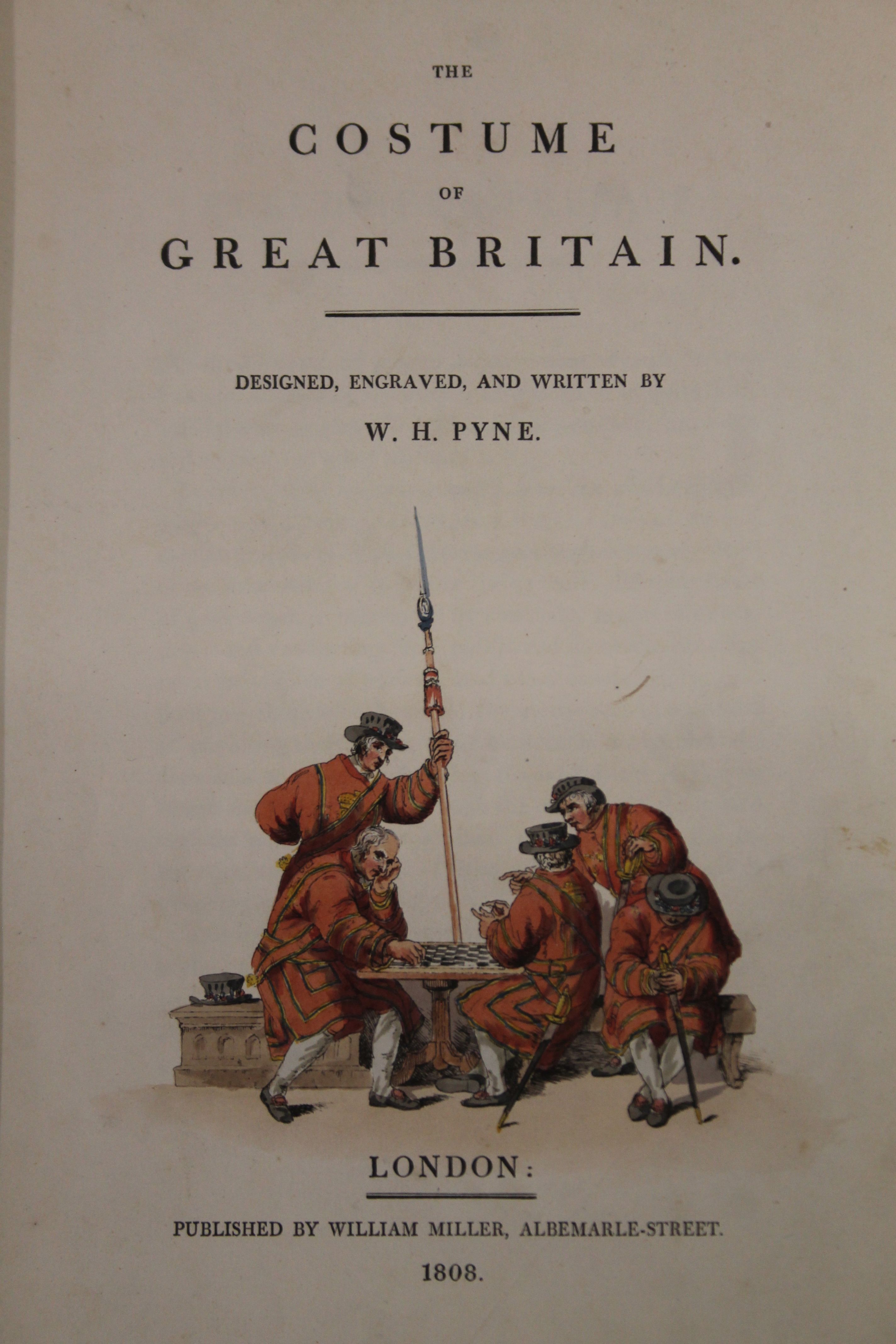 Pyne (W H), The Costume of Great Britain, 60 hand-coloured plates, folio binding broken and worn, - Image 5 of 10