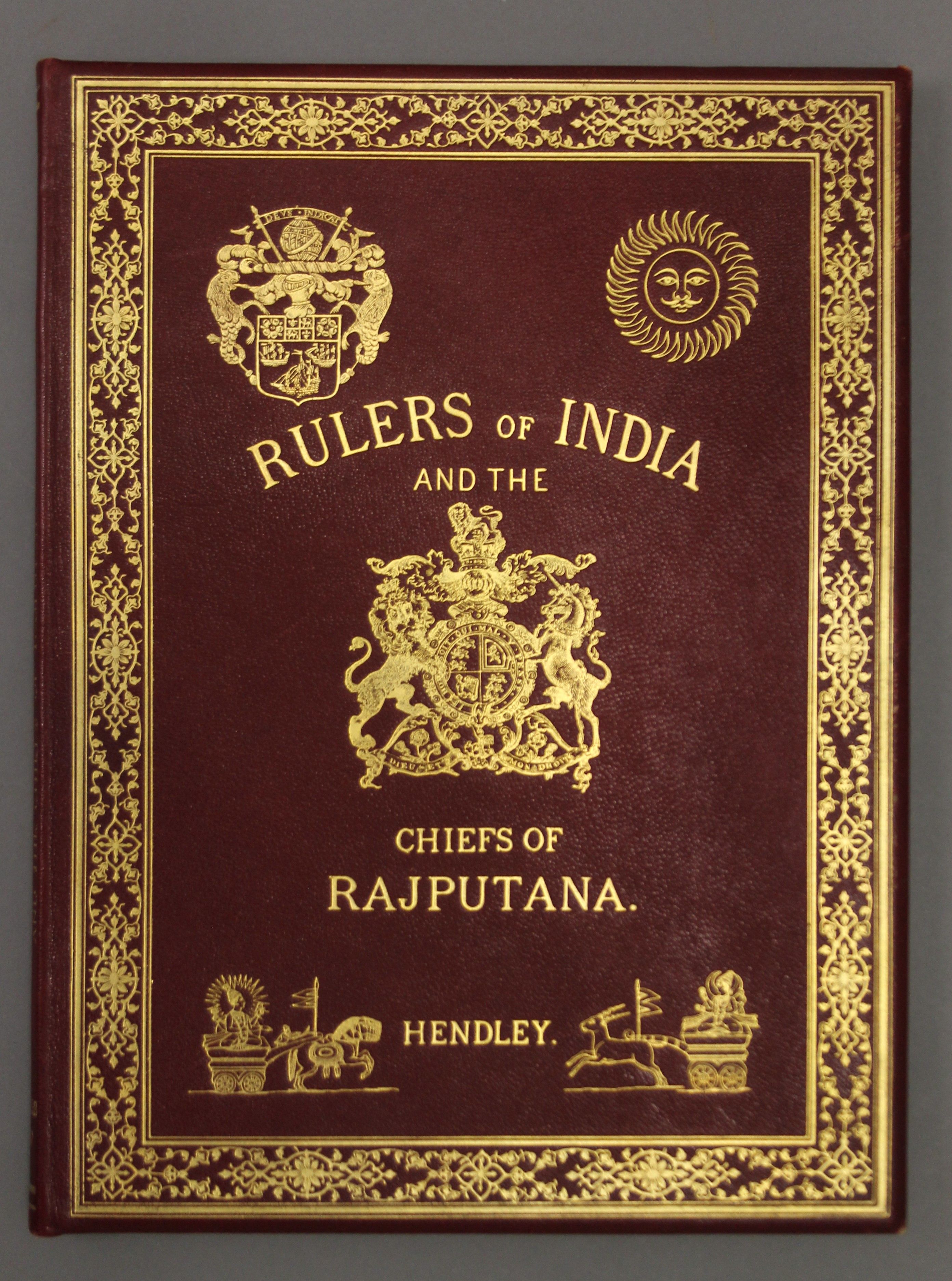 Hendley (Thomas Holbein), The Rulers of India and the Chiefs of Rajputana, folio, - Image 3 of 9