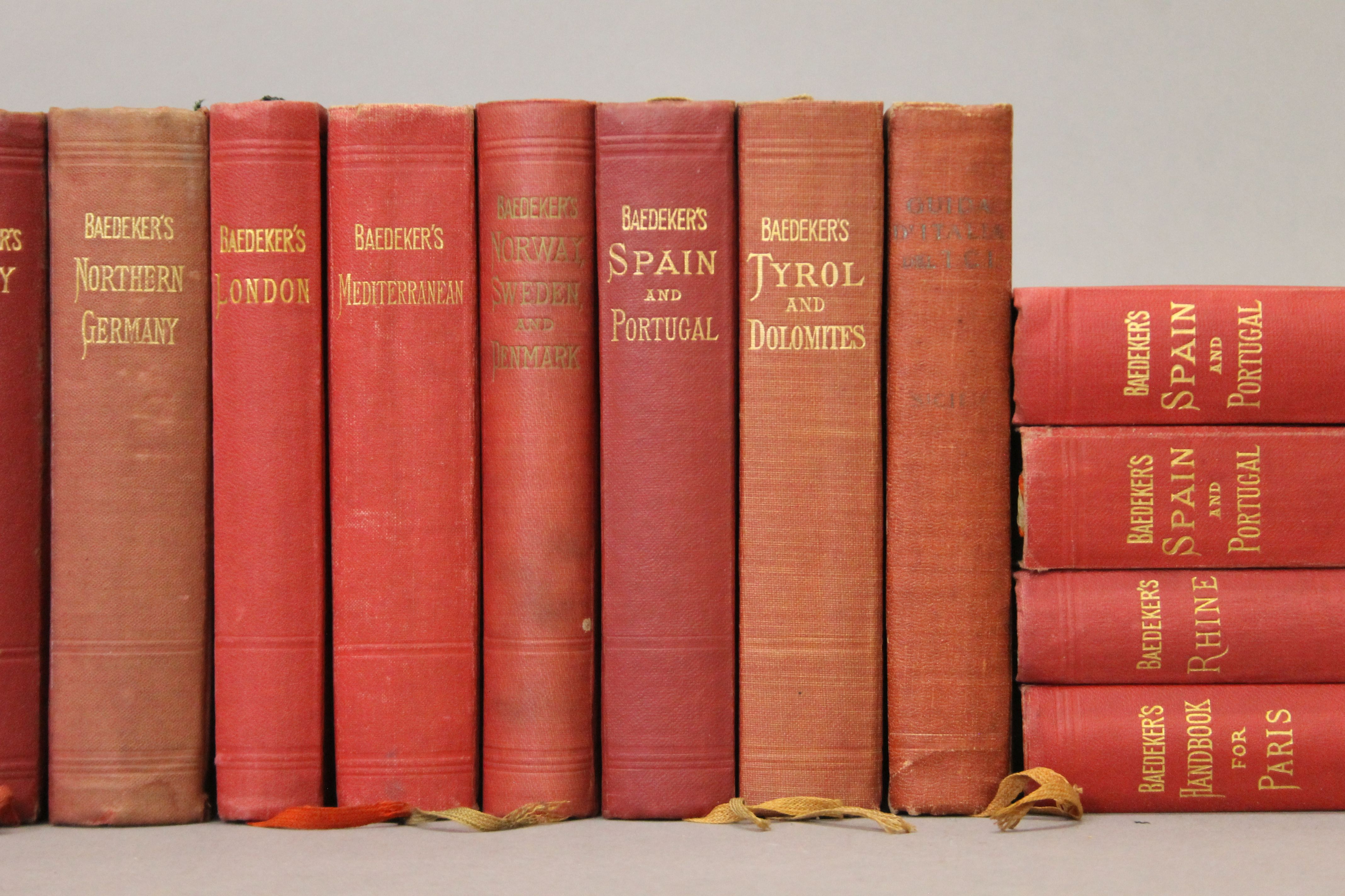 Baedeker's Guides, 23 volumes, some duplicates and eleven other guide books. - Image 4 of 20