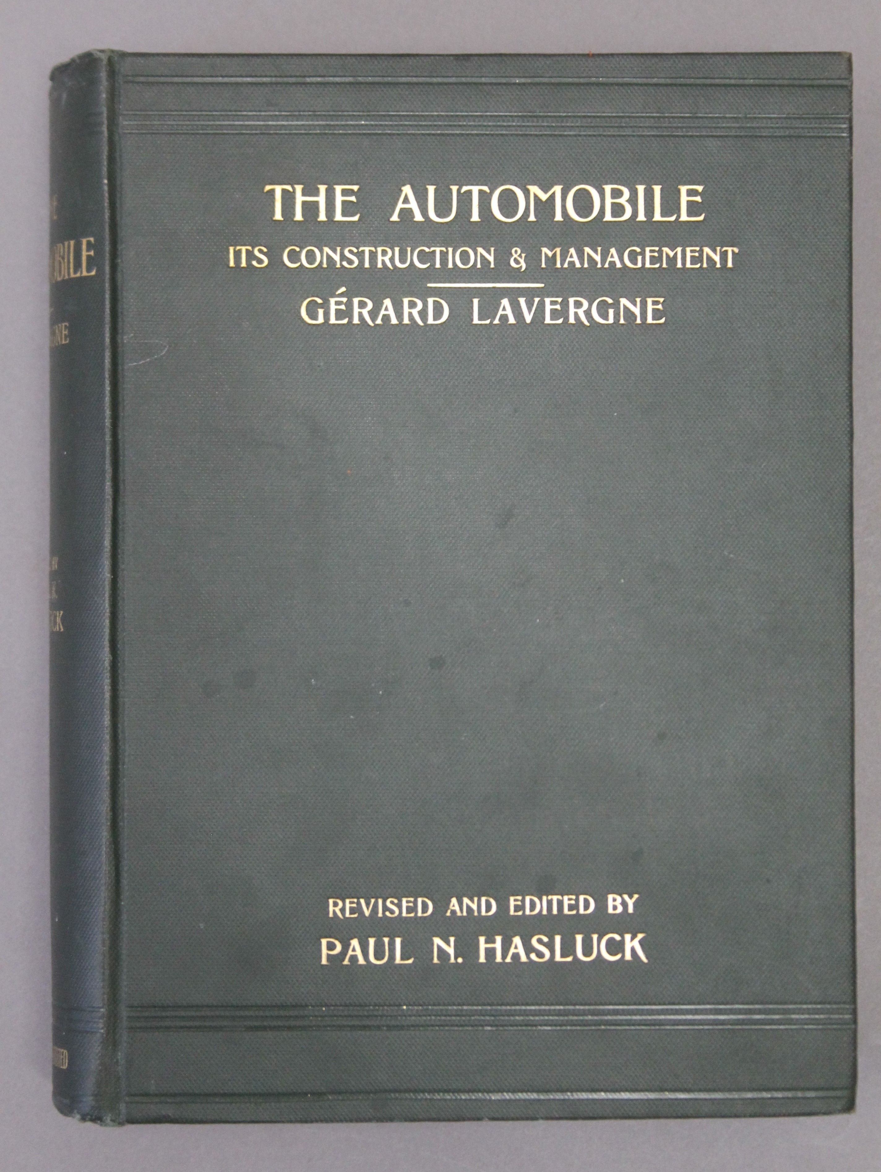 Lavergne (Gerard), The Automobile Its Construction and Management, original green cloth, - Image 4 of 25