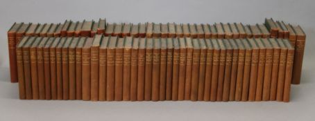 French Literature, a collection of 79 volumes bound in matching quarter calf.