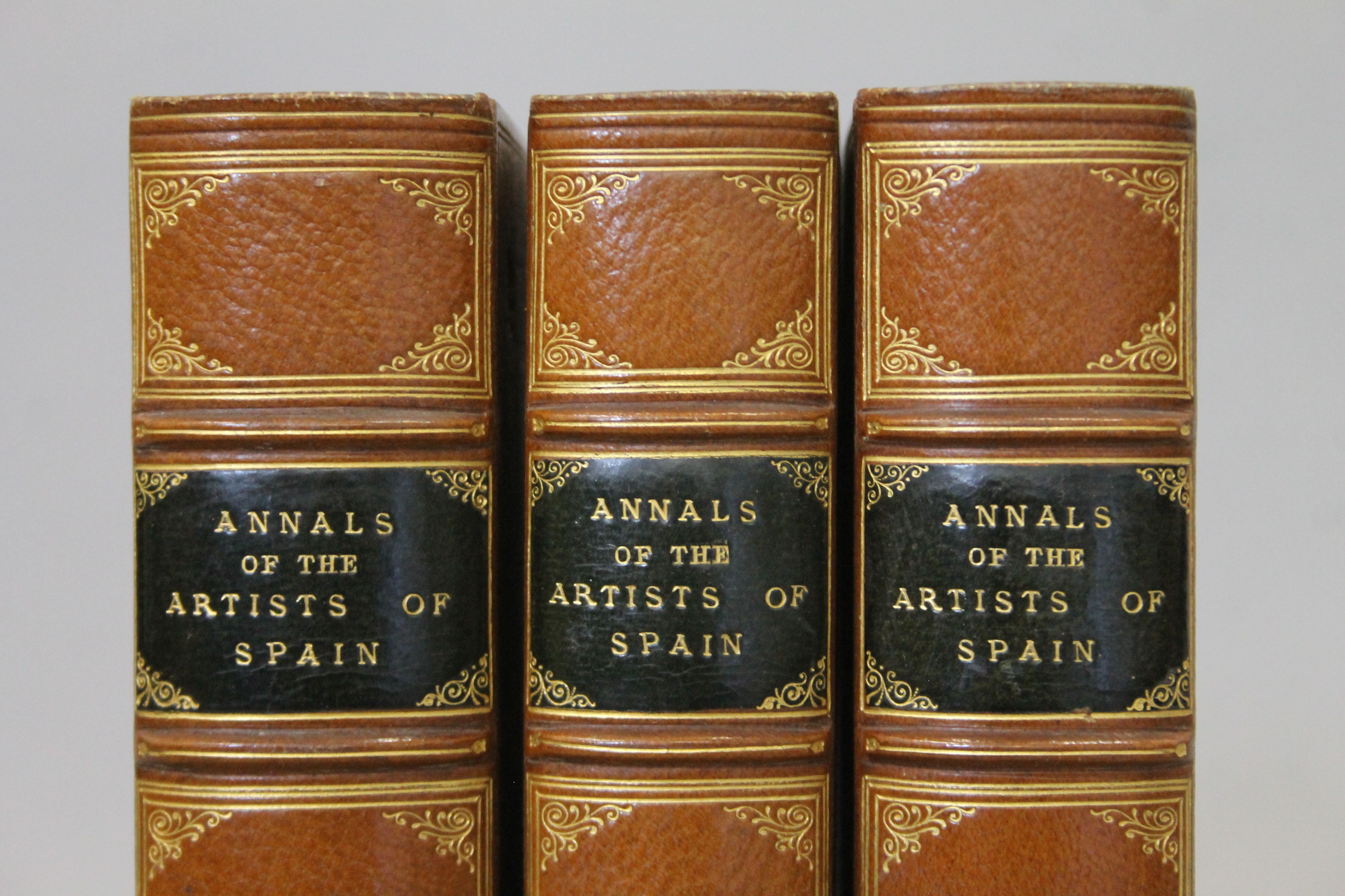 Stirling( William), Annals of the Artists of Spain, first edition, 3 vols, - Image 2 of 9