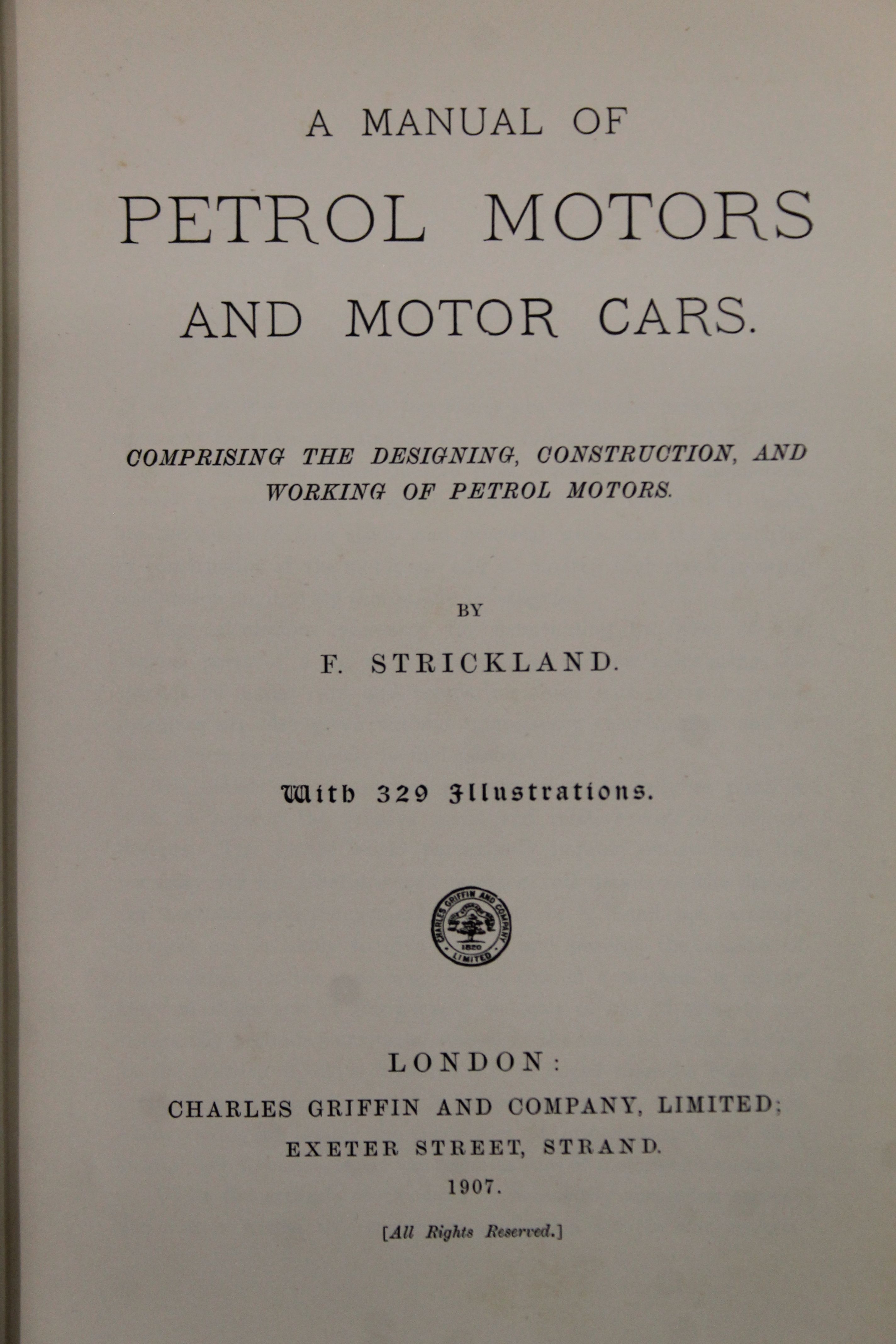 Thompson (Sir Henry), The Motor-Car Its Nature, Use and Management, Frederick Warne, - Image 29 of 56