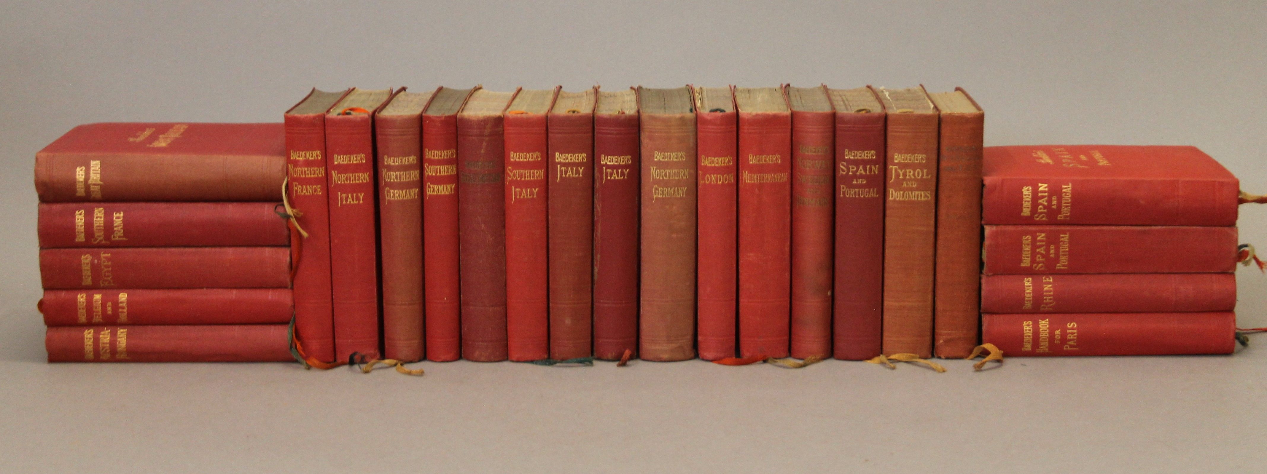 Baedeker's Guides, 23 volumes, some duplicates and eleven other guide books. - Image 3 of 20