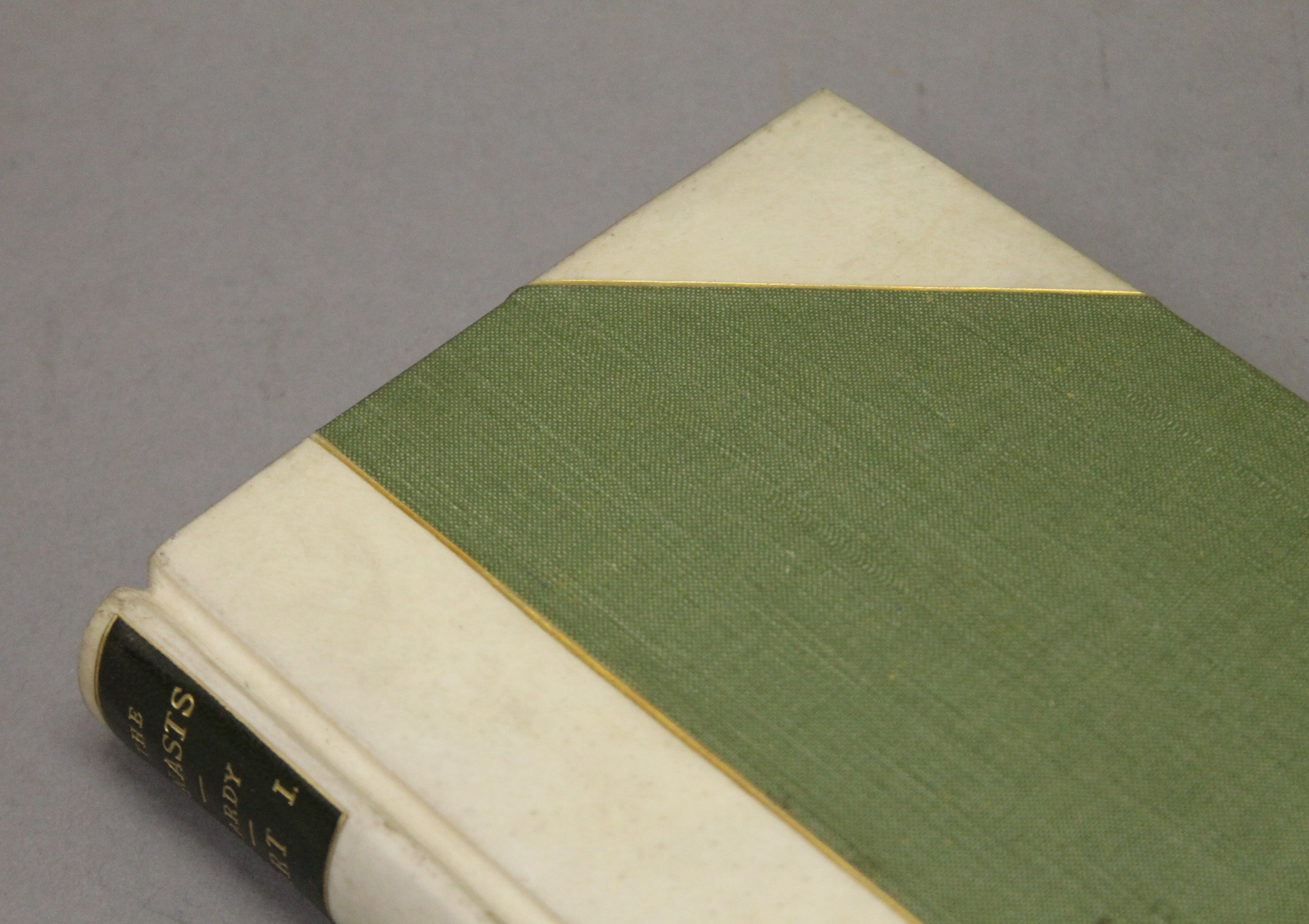Hardy (Thomas), The Dynasts, 3 vols, rebound in contemporary half vellum, leather label, - Image 6 of 22