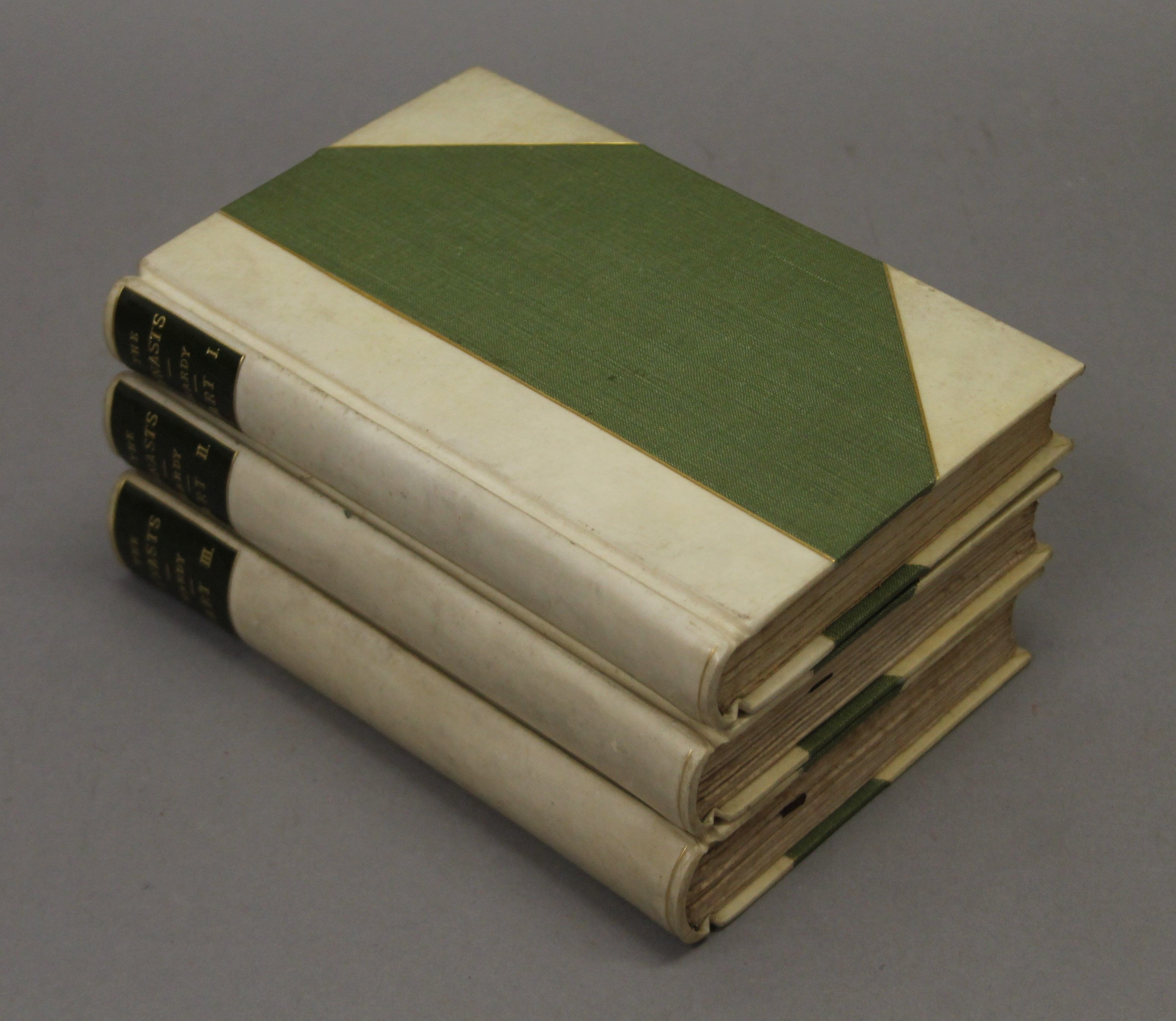 Hardy (Thomas), The Dynasts, 3 vols, rebound in contemporary half vellum, leather label, - Image 2 of 22