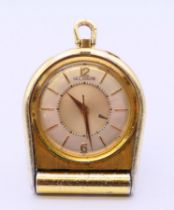 A LeCoultre travel/pocket watch. 4.5 cm high.