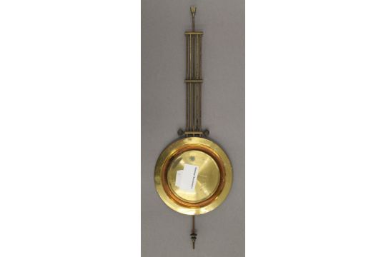 An early 20th century mahogany mantle clock and a clock movement and pendulum. - Image 12 of 12