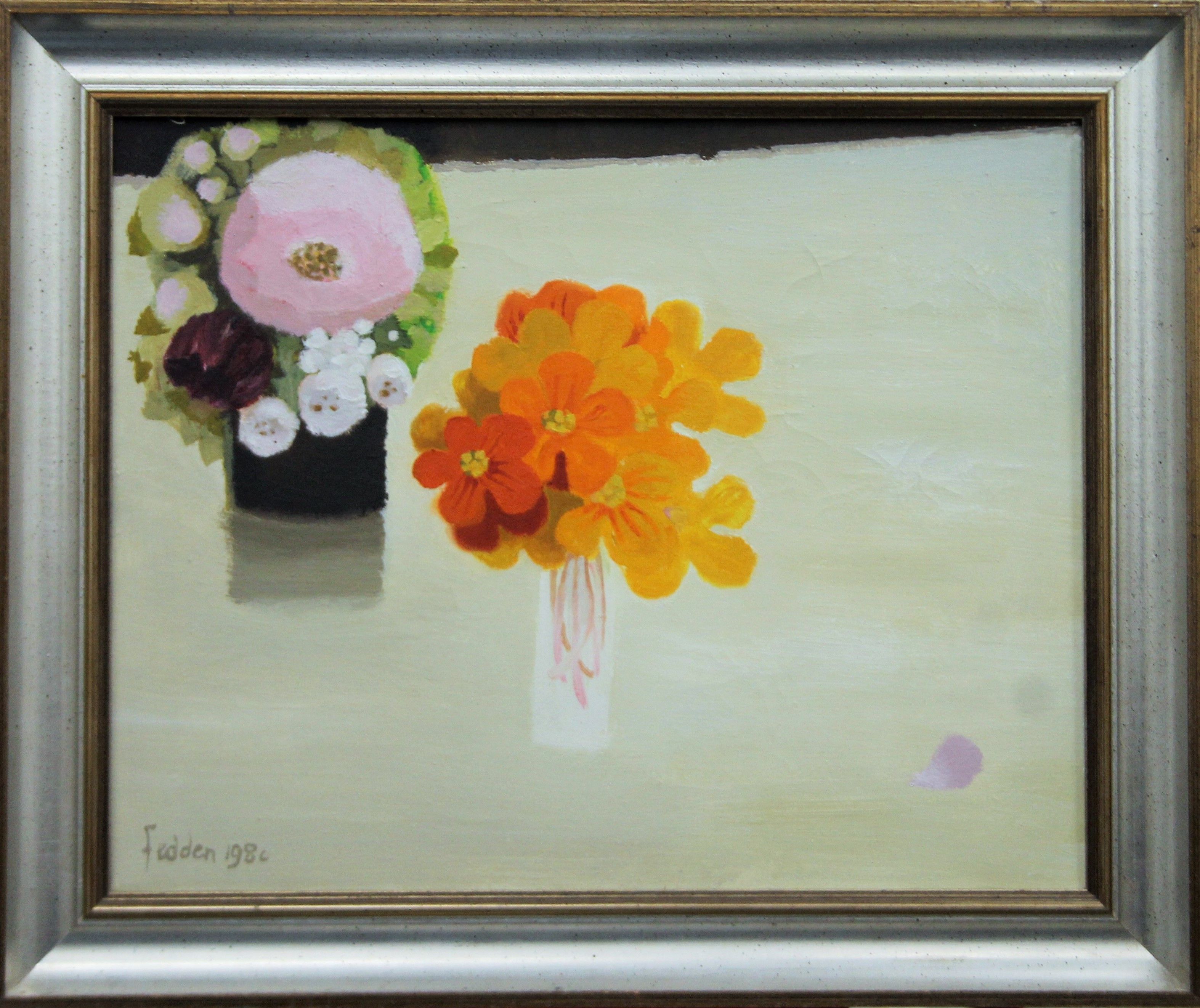 MARY FEDDEN OBE RA RWA (1915-2012) British (AR) Nasturtiums, oil on canvas, signed and dated 1980, - Image 2 of 3