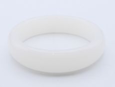 A white jade bangle. 6.5 cm inner diameter.