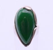 A silver dress ring. Ring size M/N.