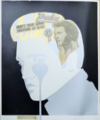 PURE EVIL (CHARLES UZZELL-EDWARDS) (born 1968) British (AR), Unique Elvis, a signed collage on card,