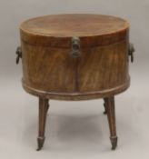 A 19th century mahogany cellarette. 62 cm wide.