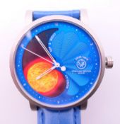 A gentleman's Stefano Braga Day and Night wristwatch boxed and with authenticity certificate. 4.