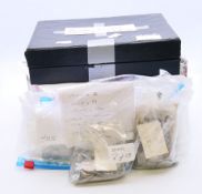 A coin collection, including Royal Mint folders.