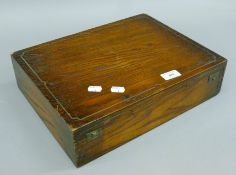 A Victorian canteen of silver-plated fish cutlery and servers. 40.5 cm wide.