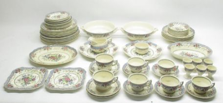 Royal Doulton 'The Vernon' part breakfast set incl. egg cups, coffee/tea cups, milk jug, side