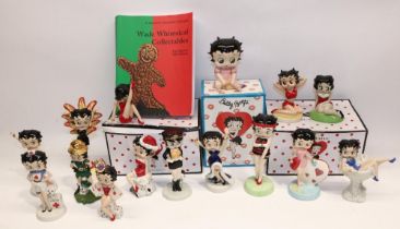 Collection of Wade Betty Boop figures incl. limited editions: 'Elegant Betty Pink', 'St Patrick's