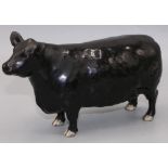 Beswick Aberdeen Angus black bull, No. 1562