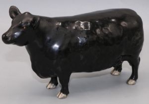 Beswick Aberdeen Angus black bull, No. 1562