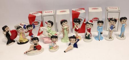 Collection of Wade Betty Boop figures incl. limited editions: 'Fantasy', 'Christmas Present', '