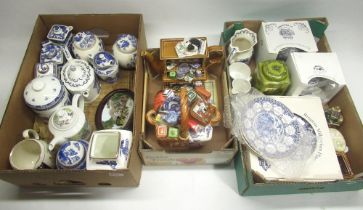 Collection of Ringtons collectables, incl. 'Millennium Celebrations' and 'Monty Basket' teapots (