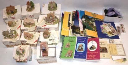 Lilliput Lane: eleven boxed models; collection of related ephemera incl. pocket guides,