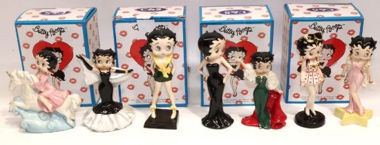 Collection of Wade Betty Boop figures, mostly limited edition: 'Seasons Greetings', 'Golden