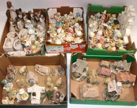 Collection of Willow Tree figures, boxes, etc.; collection of Cherished Teddy figures; and a