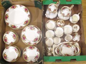Royal Albert Old Country Roses 61 piece dinner and tea service (2)