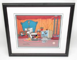 Warner Bros Looney Tunes Signed Limited Edition Animation Cel 'Just Fur Laughs' by Chuck Jones, no.