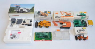 Five boxed 1/50 scale diecast plant models to include NZG Wirtgen WR2000 Recycler (Art No 621, model