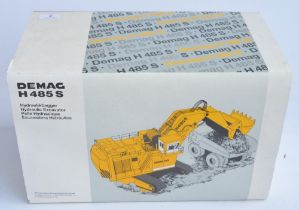 Boxed NZG 1/50 scale diecast Demag H485S Hydraulic Excavator model (Art No 357) in good condition,