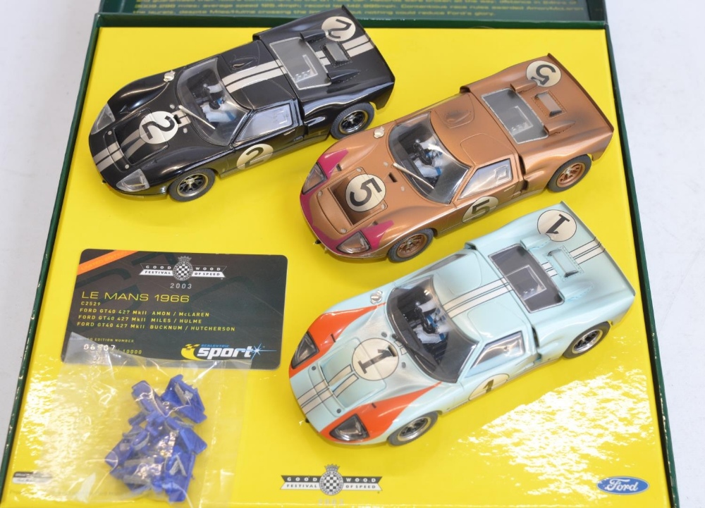 Scalextric C2529 limited edition Goodwood Festival Of Speed Le Mans 1966 3 Ford GT40 (weathered) car - Image 3 of 5