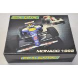 Scalextric 2971A limited edition Monaco 1992 2 car racing set, 569/4500 with Ayrton Senna McLaren