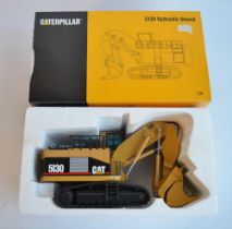 Boxed NZG 1/50 scale diecast Caterpillar 5130 Hydraulic Shovel model (Art No 391) in excellent