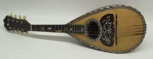 An Italian mandolin, by Domenico Zanoni, with case A/F
